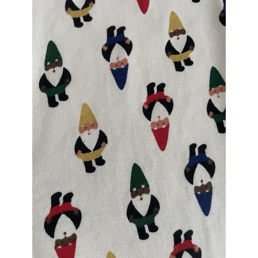 Hanna Anderson Girl Boy 14 Long John Pajama Pant Gnomes Christmas Holiday Organi - Picture 10 of 10